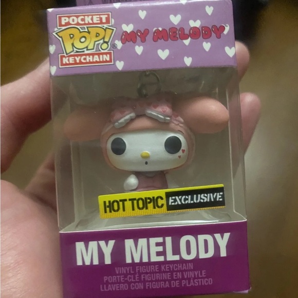 NEW✨ My Melody Sanrio Funko Pocket Pop Keychain Hello Kitty Hot Topic Exclusive - Picture 2 of 2